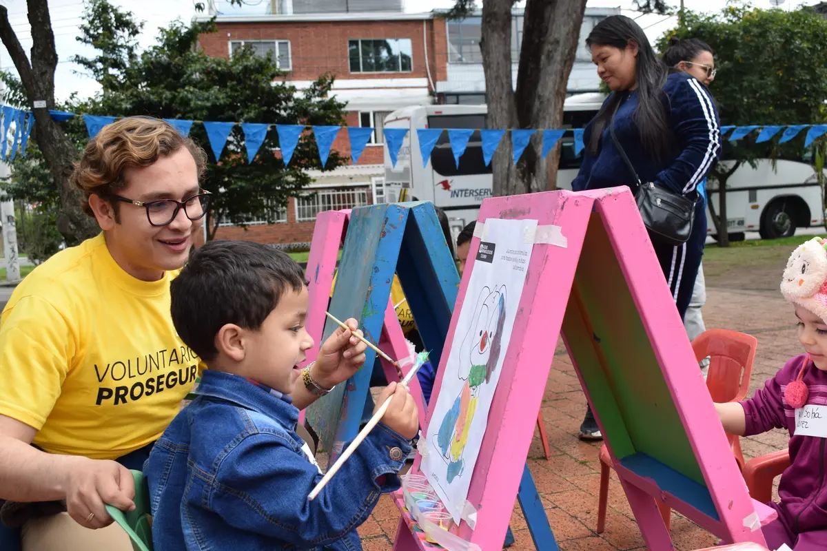First day of volunteering with Aldeas Infantiles Colombia
